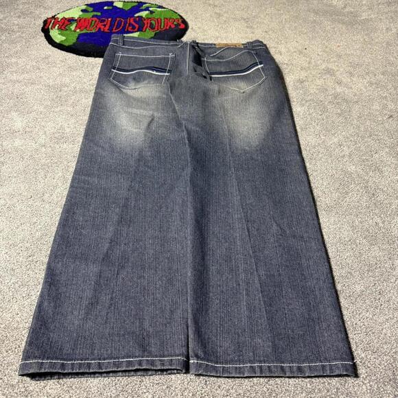 y2k 2000’s denim straight fit jeans - Picture 3 of 7